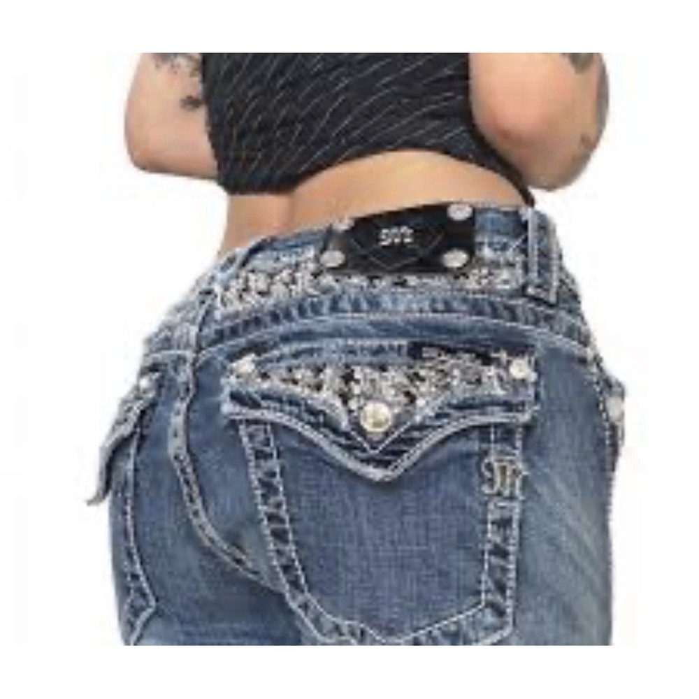 Miss Me Embellished Blue Boot Cut Jeans